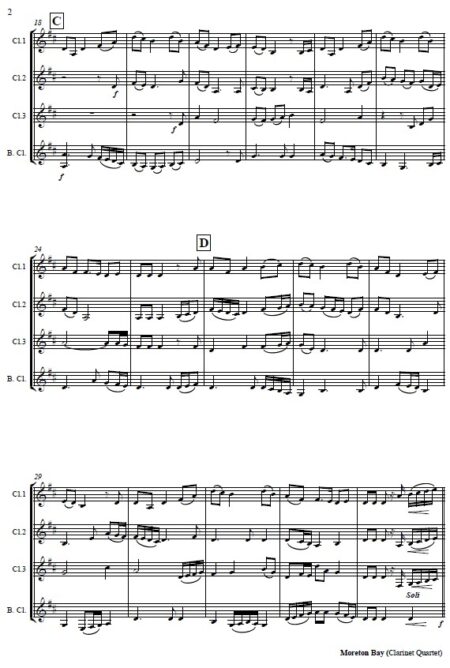 303 Moreton Bay Clarinet Quartet SAMPLE page 02