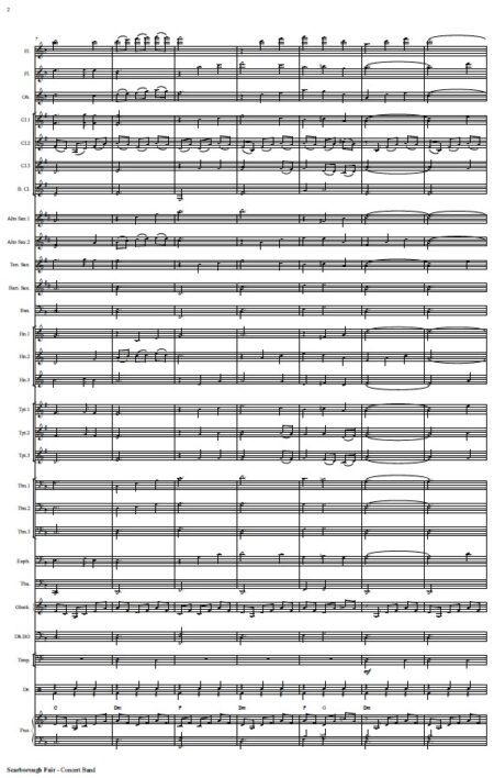 389 Scarborough Fair Concert Band SAMPLE page 02