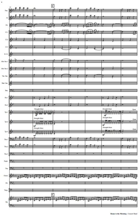 426 Hymn to the Morning Concert Band SAMPLE page 04