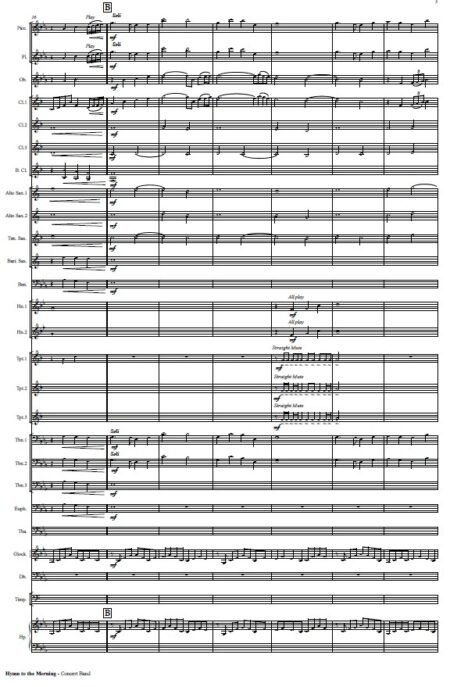 426 Hymn to the Morning Concert Band SAMPLE page 03
