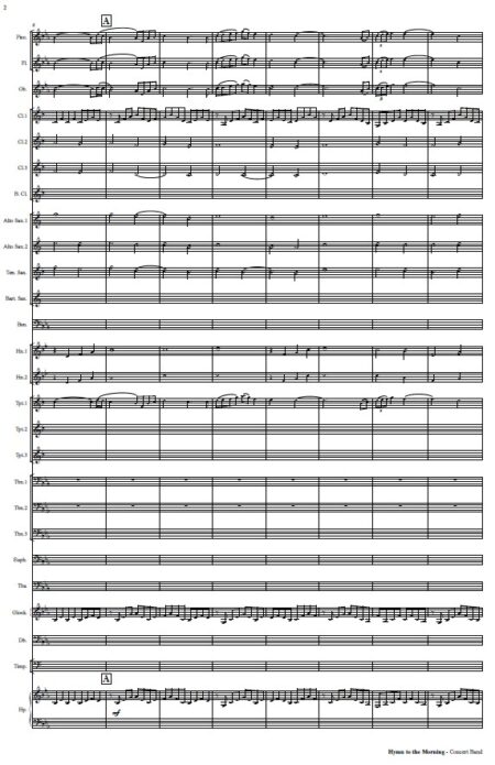 426 Hymn to the Morning Concert Band SAMPLE page 02
