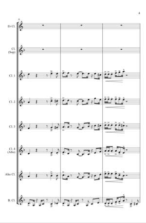 Drunken Sailor – Jazz Arrangement for Clarinet Choir