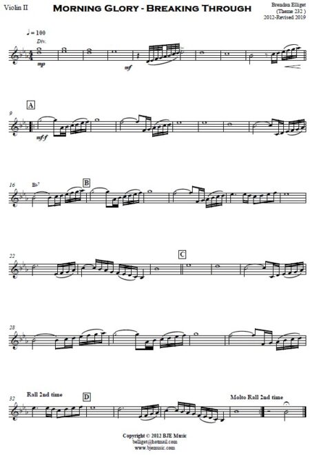 360 Morning Glory Breaking Through Orchestra SAMPLE page 06