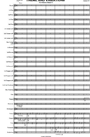 Theme and Variations for Orchestra