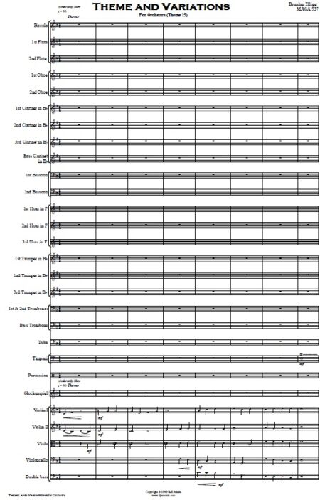 095 Theme and Variations Orchestra SAMPLE page 01