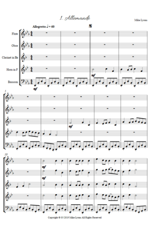 Wind Quintet – Courtly Dances