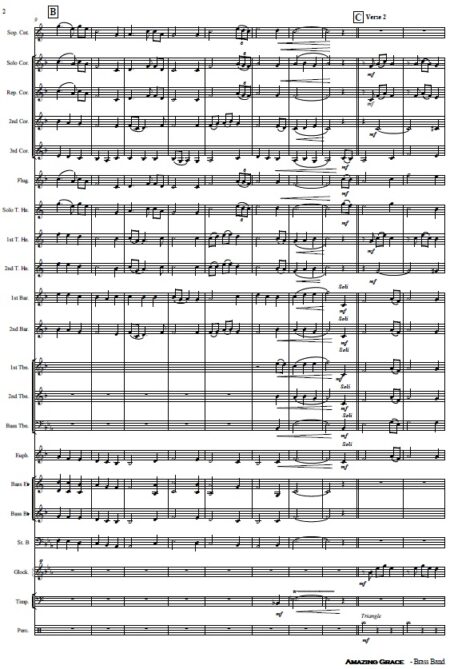 245 Amazing Grace Brass Band SAMPLE page 02
