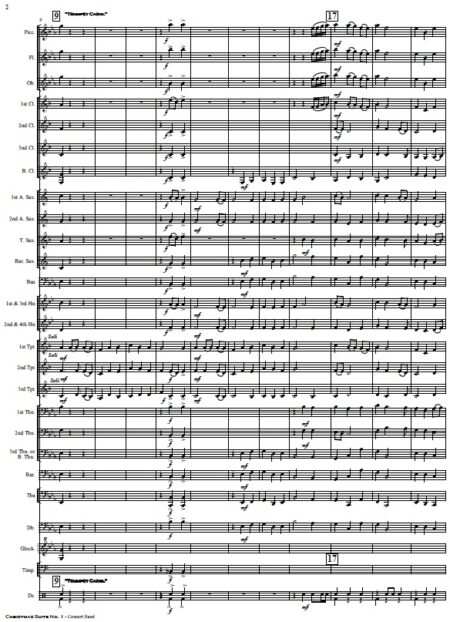 009 Christmas Suite No 1 Concert Band SAMPLE page 02