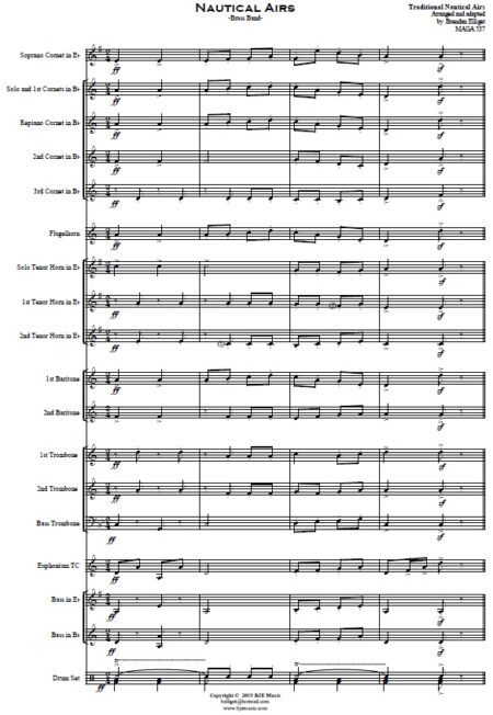 354 Nautical Airs Brass Band SAMPLE page 01