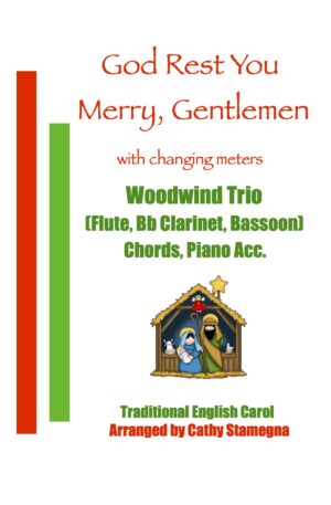God Rest You Merry, Gentlemen (with Changing Meters) for Brass or Woodwind Trio