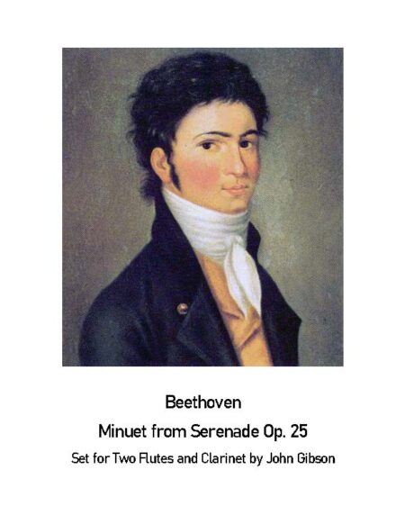 Beethoven serenade Minuet 2 fl cl cover