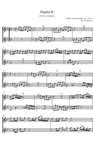 Duetto II – Clarinet Duet
