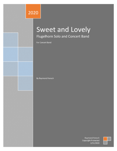 Sweet and Lovely Flugelhorn and Concert Band cover page converted