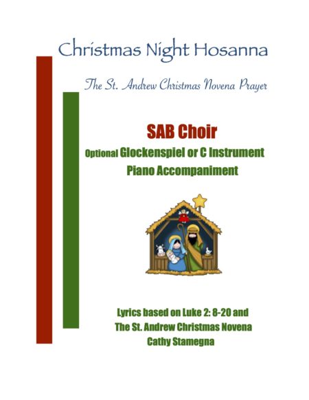 SAB Christmas Night Hosanna The St. Andrew Christmas Novena Prayer title jpeg