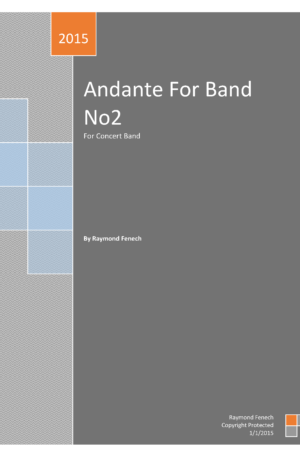 Andante for Band No 2 – for Concert Band