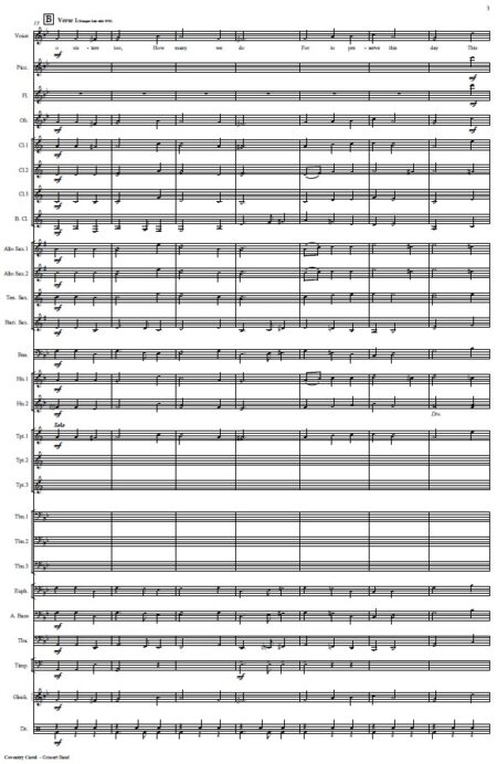 196 Covertry Carol Concert Band SAMPLE page 03