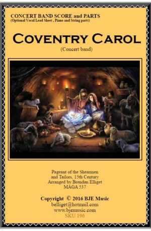 Coventry Carol (Christmas) – Concert Band/Orchestra