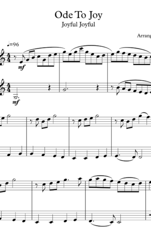 Ode To Joy (Joyful Joyful) for Clarinet Duet