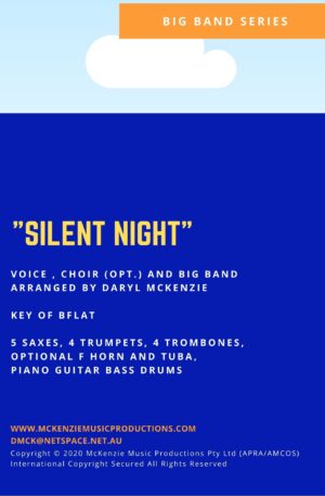Silent Night Key Bb vocal with Choir and Big Band