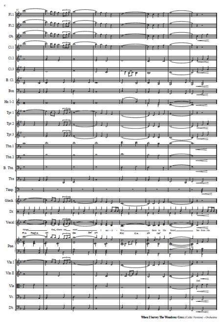018 When I Survey The Wondrous Cross Celtic Version Orchestra SAMPLE page 06