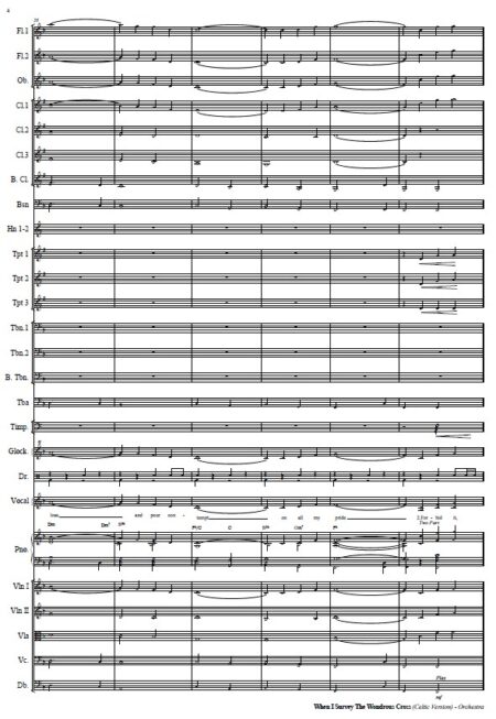018 When I Survey The Wondrous Cross Celtic Version Orchestra SAMPLE page 04