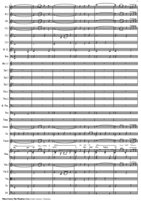 018 When I Survey The Wondrous Cross Celtic Version Orchestra SAMPLE page 03