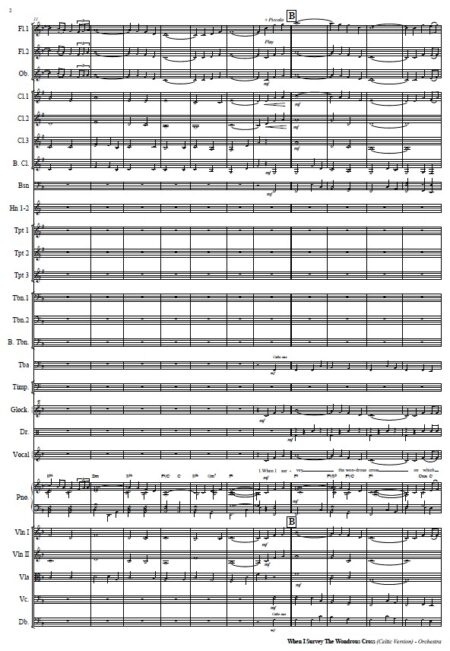 018 When I Survey The Wondrous Cross Celtic Version Orchestra SAMPLE page 02