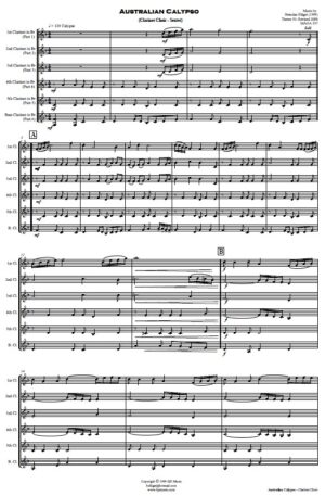 Australian Calypso – Clarinet Choir (Sextet)