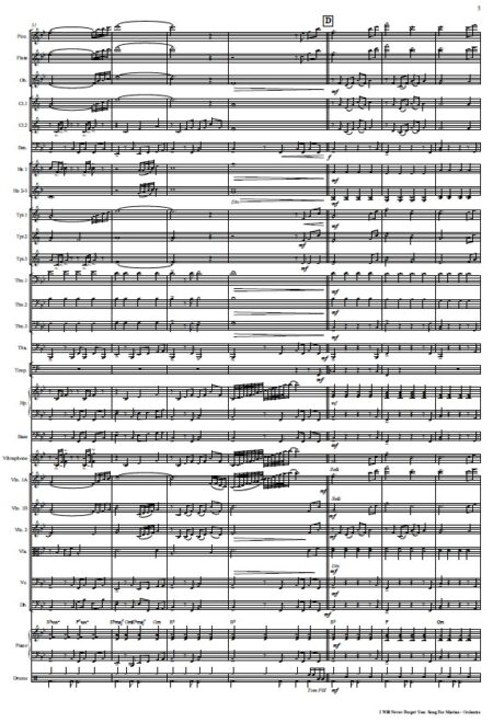 475 I Will Never Forget You Song for Marian Orchestra SAMPLE page 05