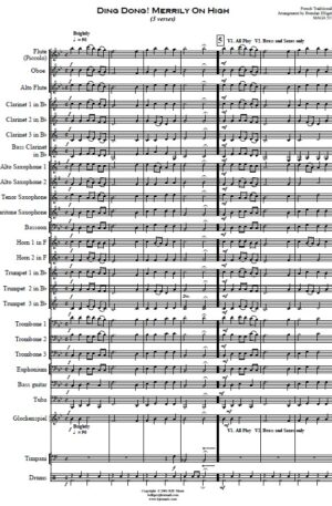 Ding Dong Merrily On High – Concert band