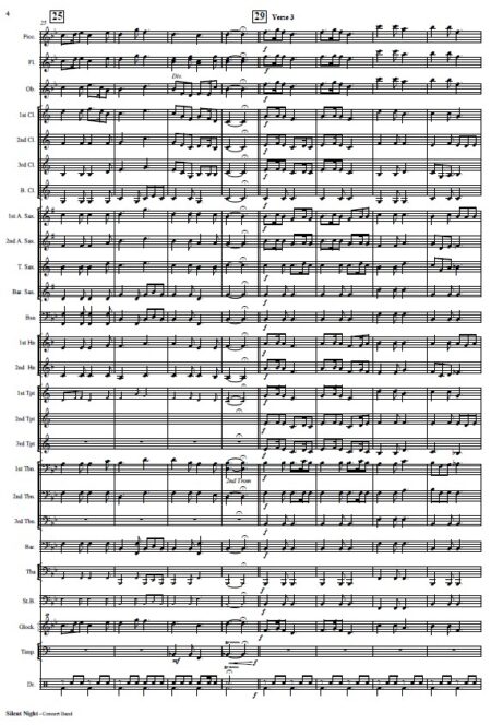 142 Silent Night Concert Band SAMPLE page 04