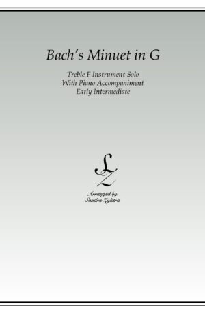 Bach’s Minuet In G -Treble F Instrument Solo