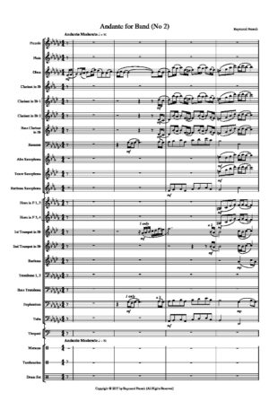 Andante for Band No 2 – for Concert Band