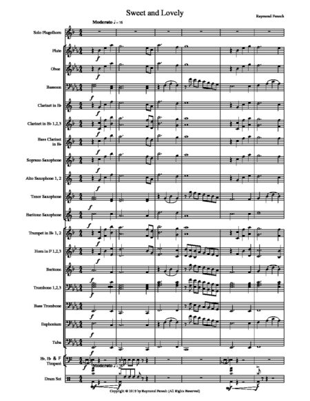 Sweet and Lovely score pdf