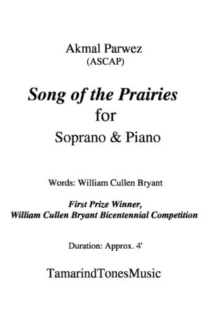 Song of the Prairies for Soprano & Piano