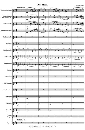 Ave Maria – G.Caccini – Soprano voice and Brass Band
