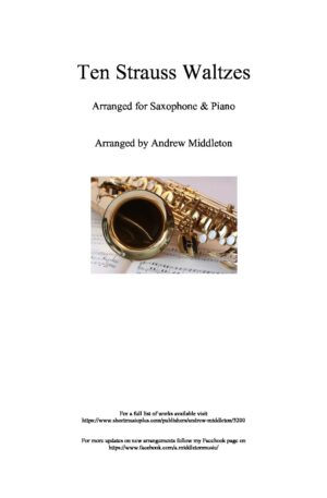 10 Strauss Waltzes for Alto Saxophone and Piano