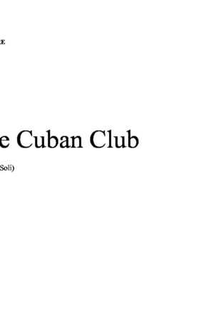 At the Cuban Club (Score & 5 Parts)