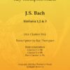 Bach Sinfonia Nos.1,2 & 3 - Clarinet Trio