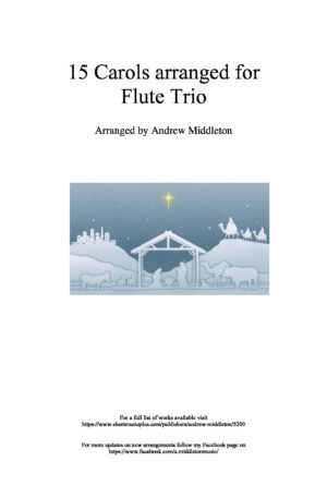 15 Carols arranged for Flute Trio