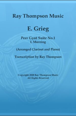 Grieg: Peer Gynt Suite No.1 Morning – clarinet and piano