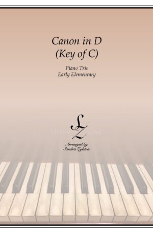 Canon In D (Key of C) – Piano Trio