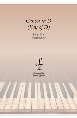Canon In D (Key of D) – Piano Trio