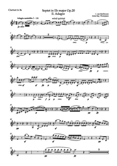 Adagio w5 unlocked Clarinet in Bb pdf
