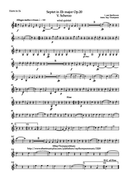 Scherzo Horn in Eb pdf