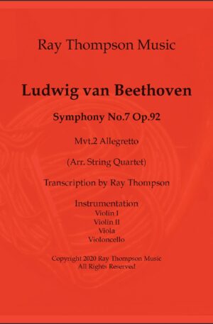 Beethoven: Symphony No.7 Op.92 II.Allegretto – string quartet