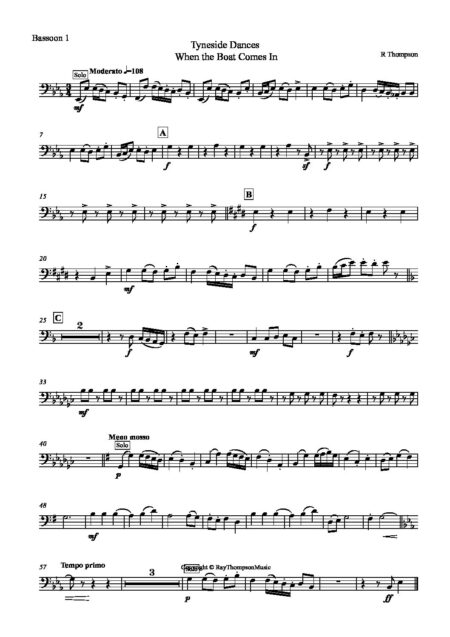 Tyneside Dances No 1When the Boat Comes In Bassoon 1 pdf