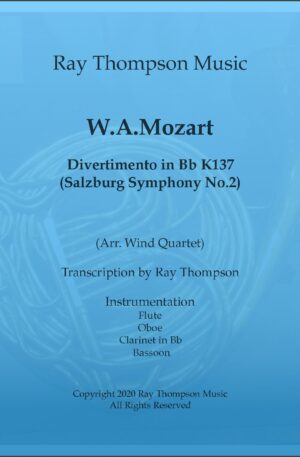 Mozart: Divertimento in Bb K137 – wind quartet