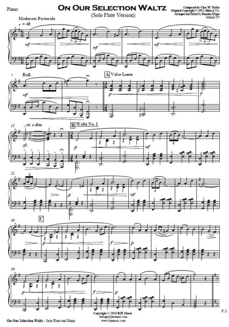 387 On Our Selection Solo Flute and Piano SAMPLE page 06