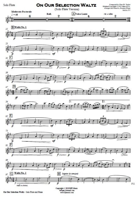 387 On Our Selection Solo Flute and Piano SAMPLE page 05